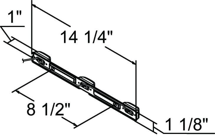 15″ Amber 9 LED Clearance ID Marker Light Bar