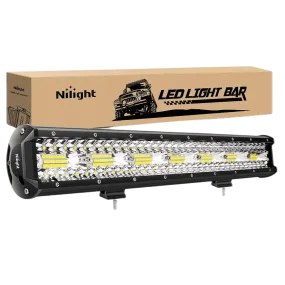 20 Inch 420W Triple Row Spot Flood Led Light Bar
