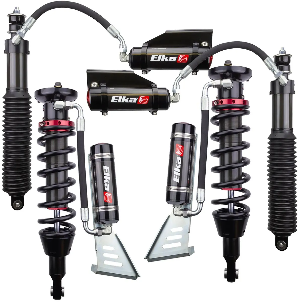 2010-2018 Lexus GX460 Elka 2.5 Reservoir Front & Rear Shocks Kit - UCA or Lift Kit