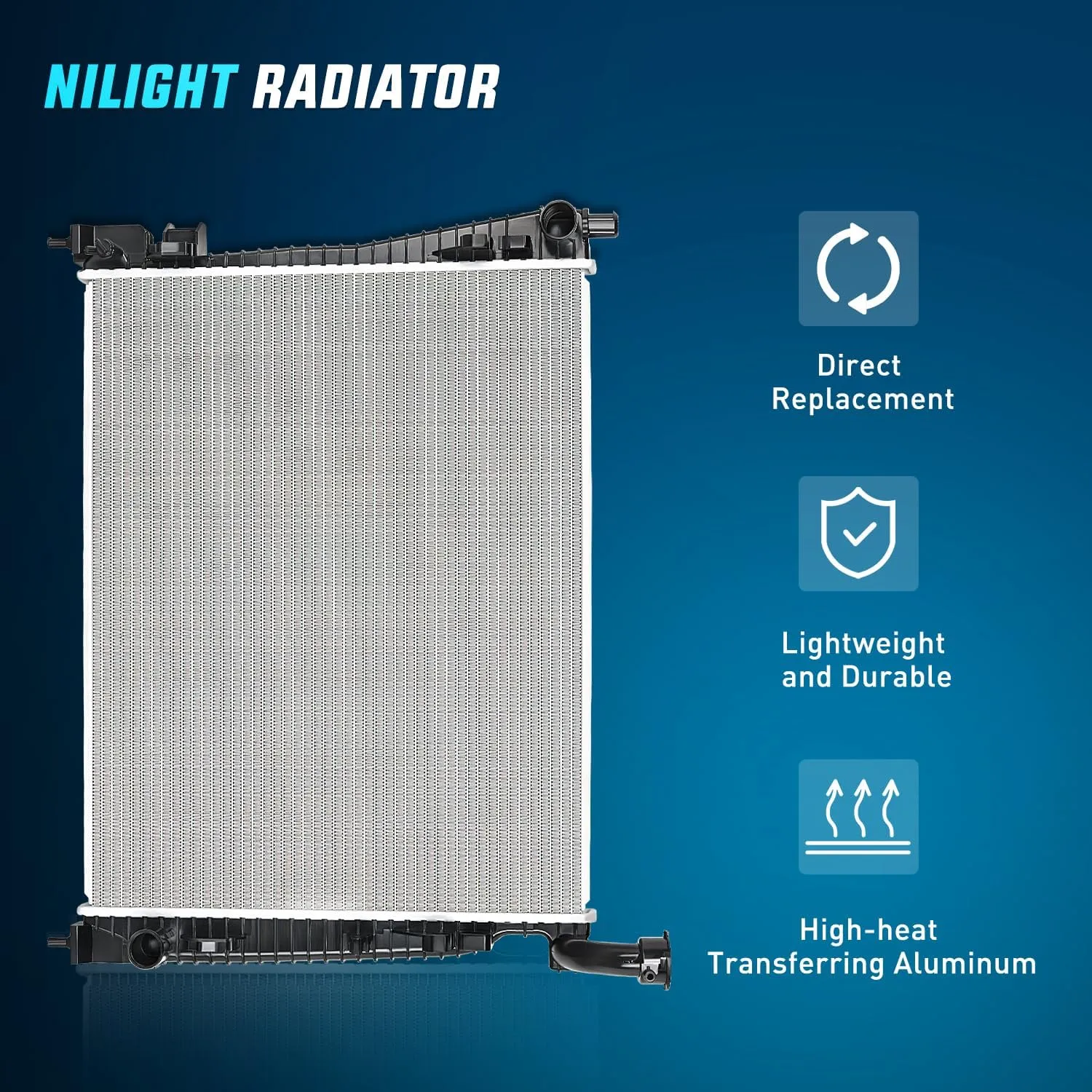 2011-2020 Dodge Durango 2011-2020 Jeep Grand Cherokee 3.6L 5.7L 6.4L V6 V8 AWD RWD Radiator