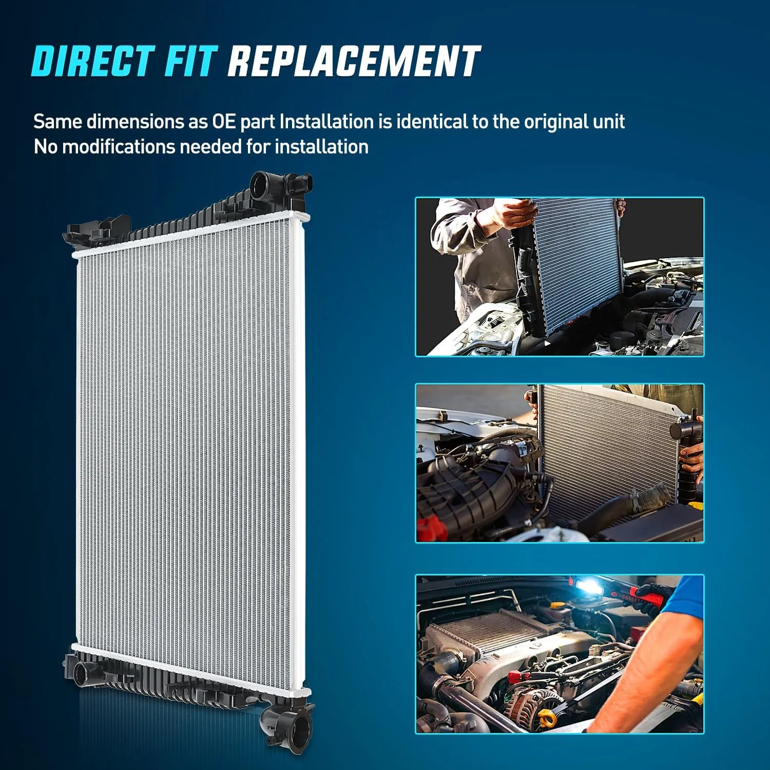 2011-2020 Dodge Durango 2011-2020 Jeep Grand Cherokee 3.6L 5.7L 6.4L V6 V8 AWD RWD Radiator