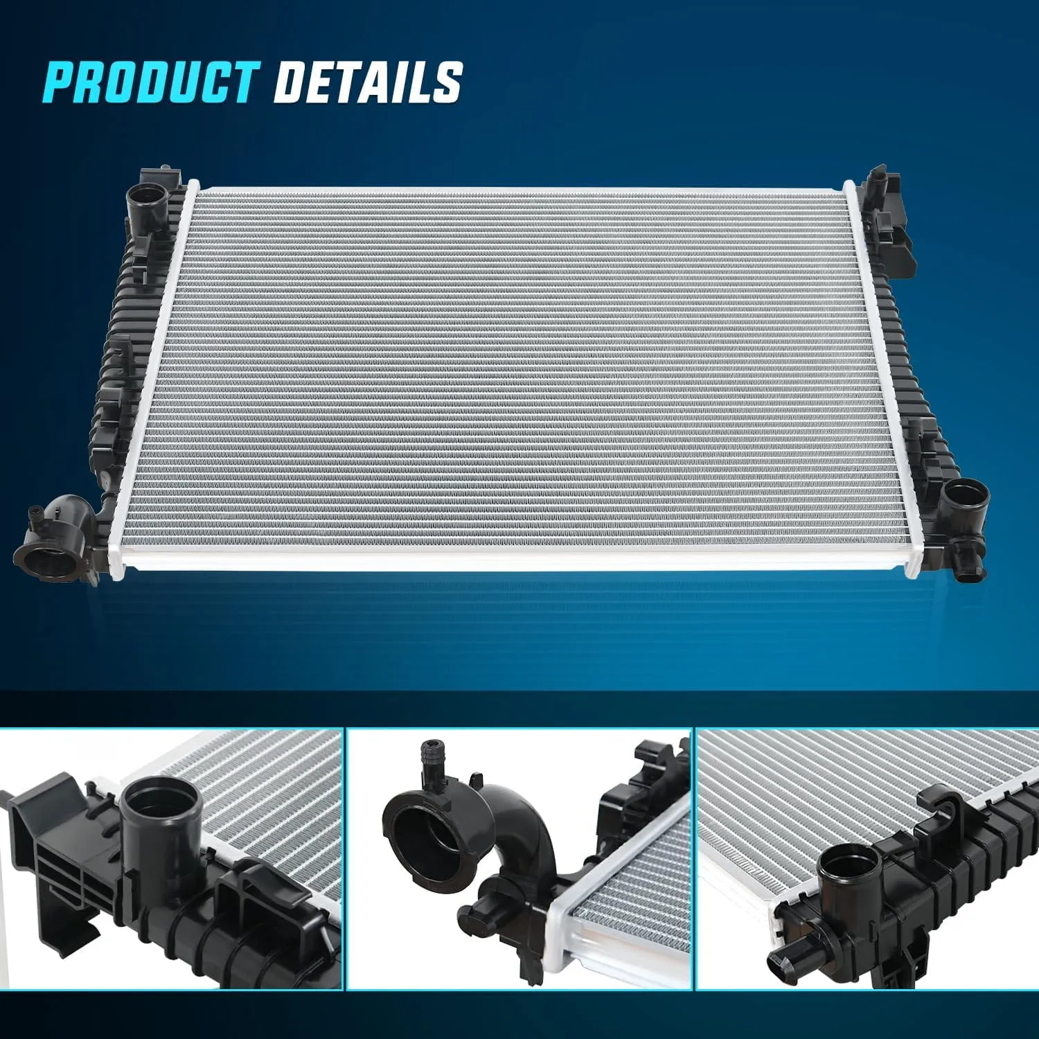 2011-2020 Dodge Durango 2011-2020 Jeep Grand Cherokee 3.6L 5.7L 6.4L V6 V8 AWD RWD Radiator