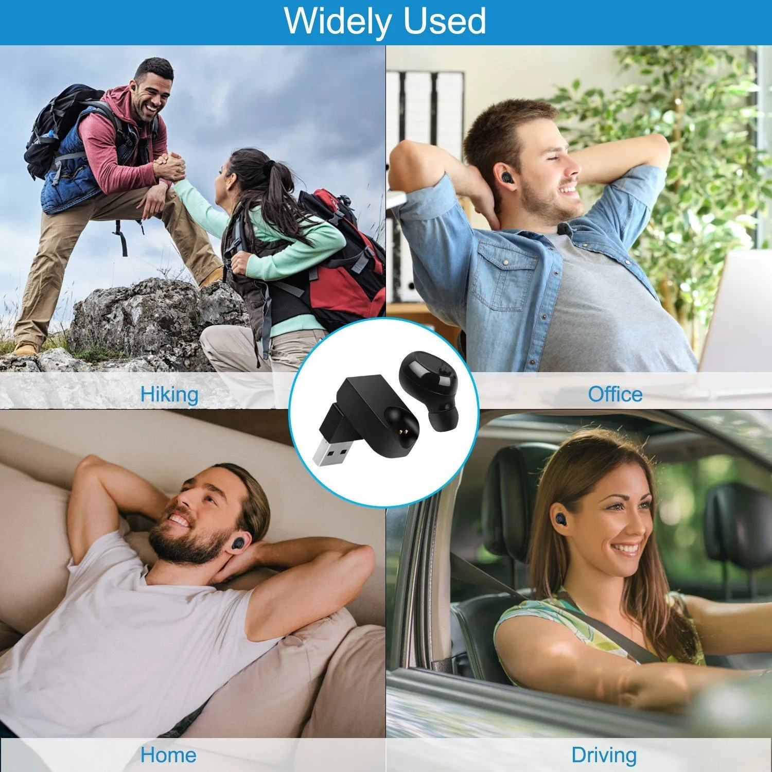 4.1 Magnetic Single Charging Earbuds