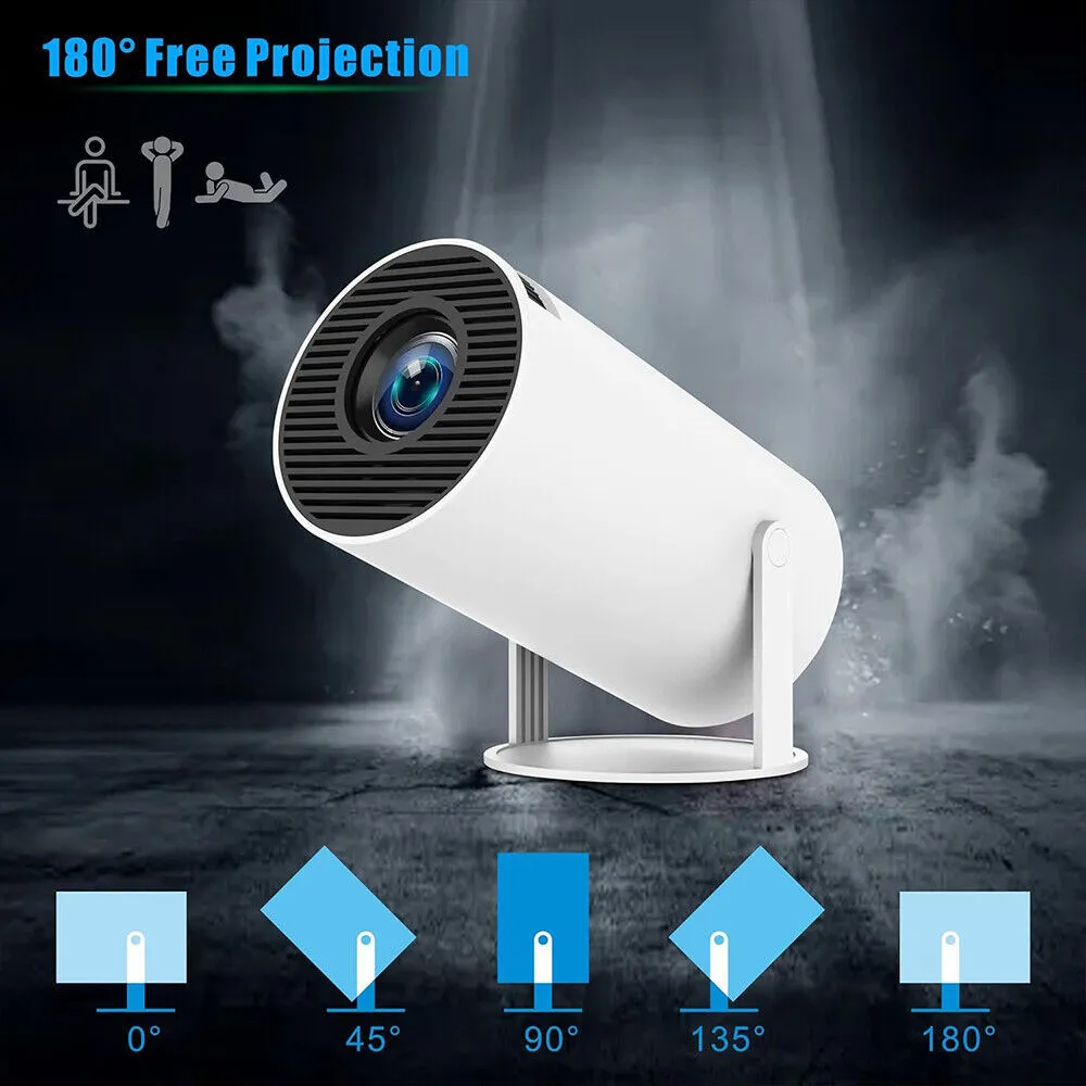 5G WiFi 4K LED Projector | Smart Android HD Home Theater with Bluetooth & USB