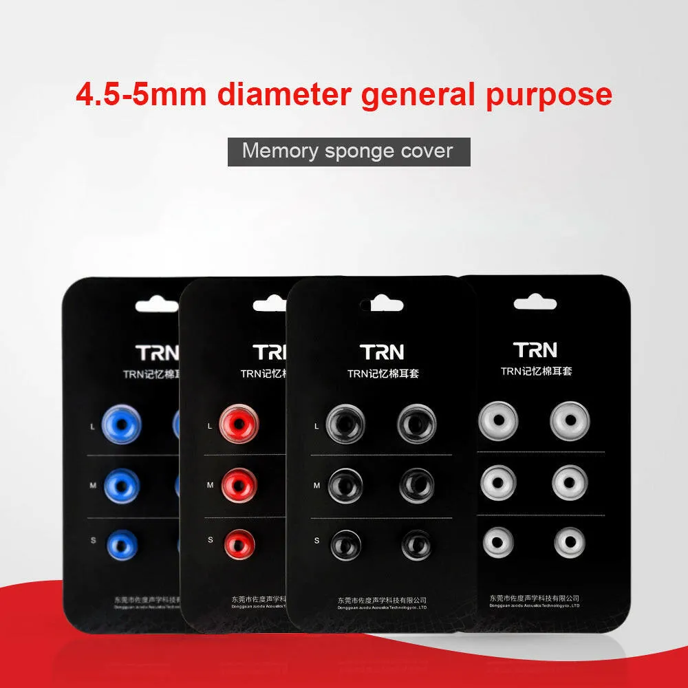 6pcs Memory Foam Ear Tips Headphone Sponge Earbuds Noise Isolation Ear Cushions Cap for In-ear Earphone