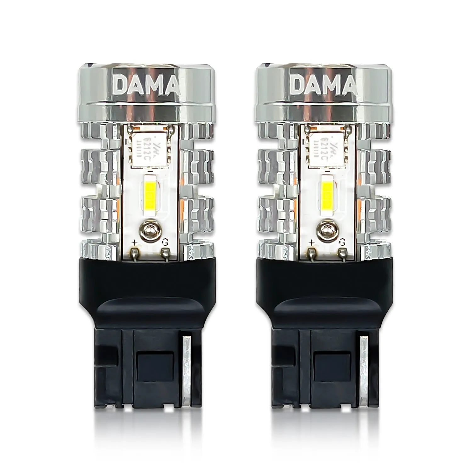 7440: DAMA High Power White / Amber LED Bulbs w/ CANbus | Pack of 2