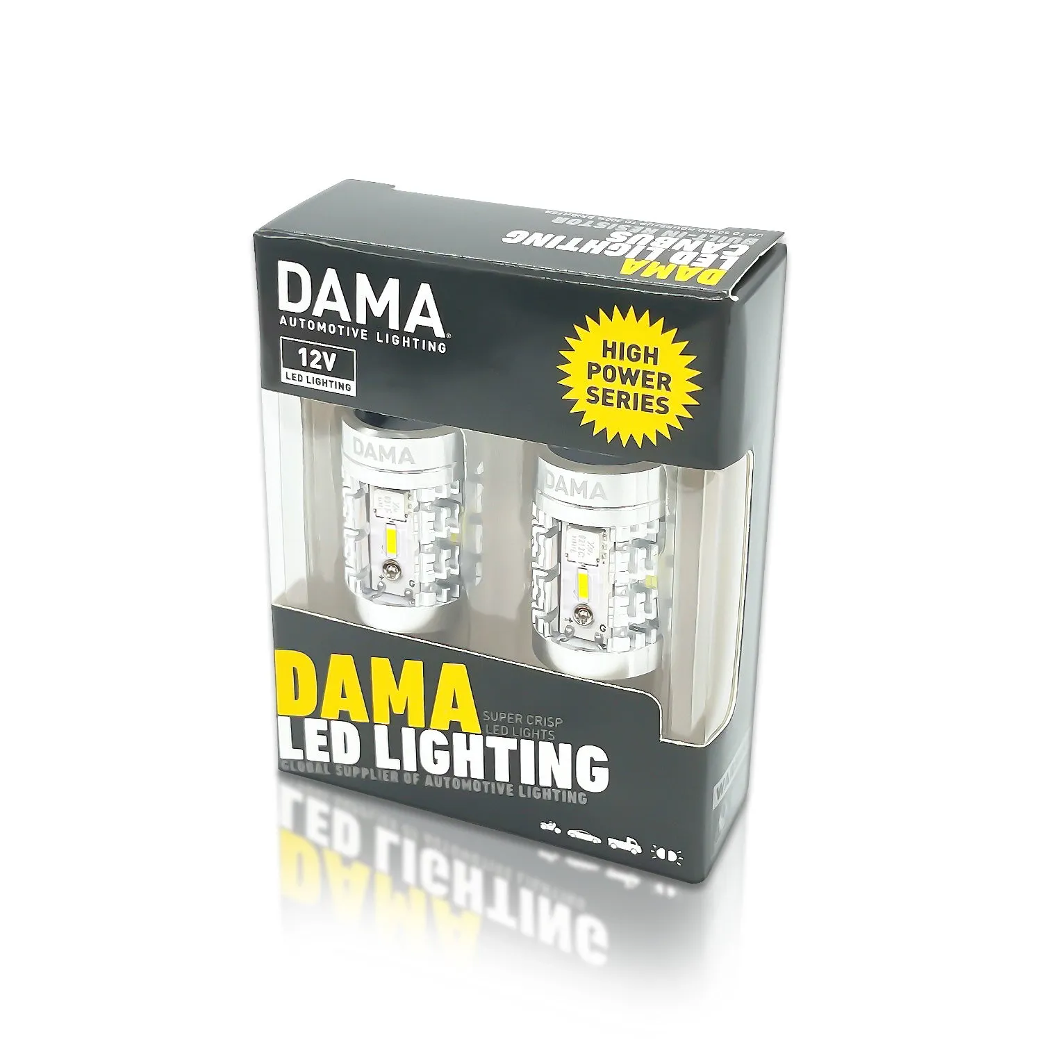 7440: DAMA High Power White / Amber LED Bulbs w/ CANbus | Pack of 2