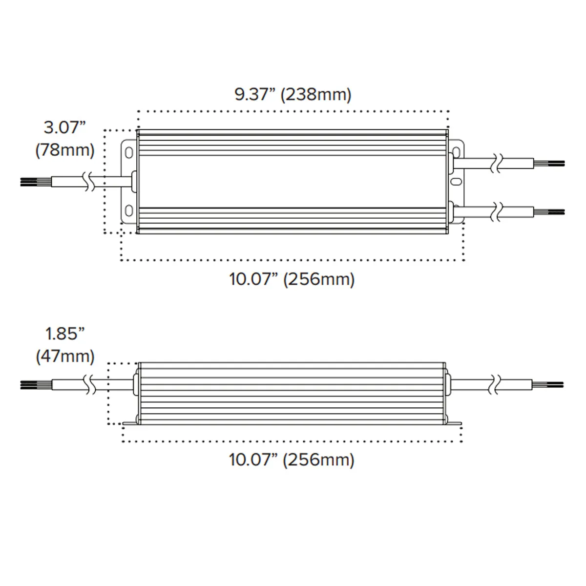 Adaptive Pro 200 Watts, 24VDC LED Driver, ELV, MLV, TRIAC, 0-10V Dimming, 100-277V