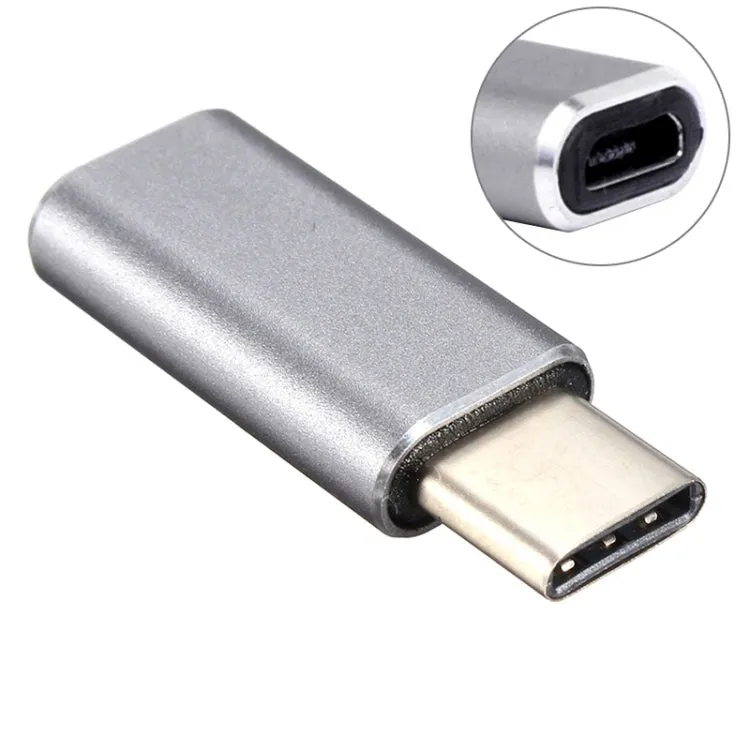 Aluminum Micro USB to USB-C 3.1 Connector Adapter