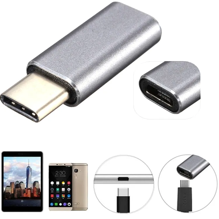 Aluminum Micro USB to USB-C 3.1 Connector Adapter