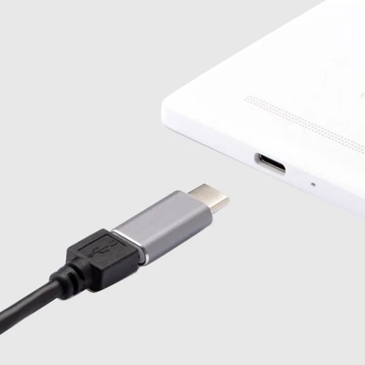 Aluminum Micro USB to USB-C 3.1 Connector Adapter