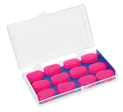 Apex Clear Silicone Ear Plugs, 2 Pair