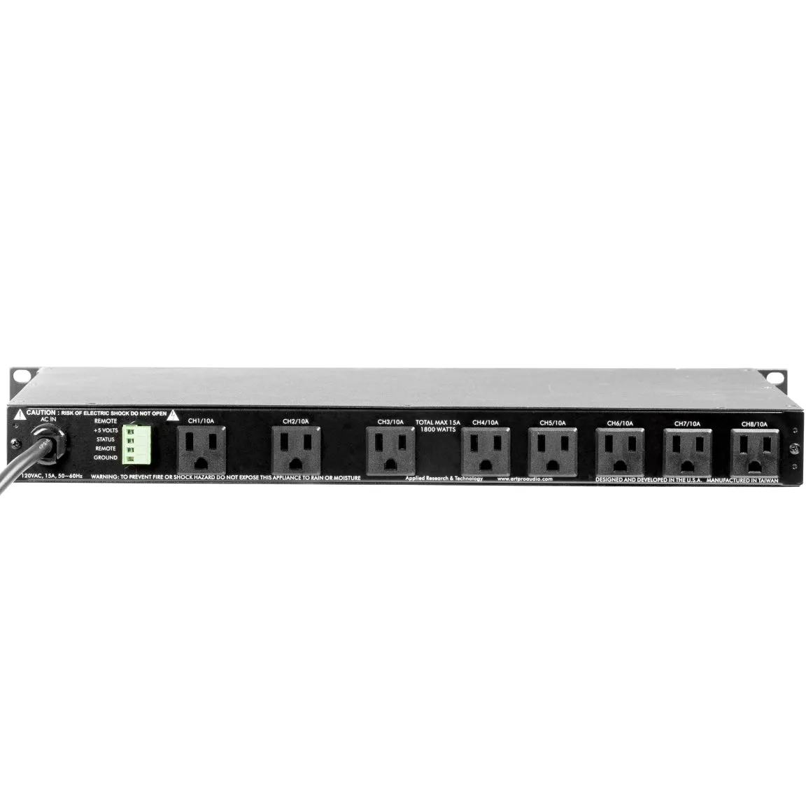 ART PS8-II 8-Outlet Power Sequencer w/ EMI & RFI filtering