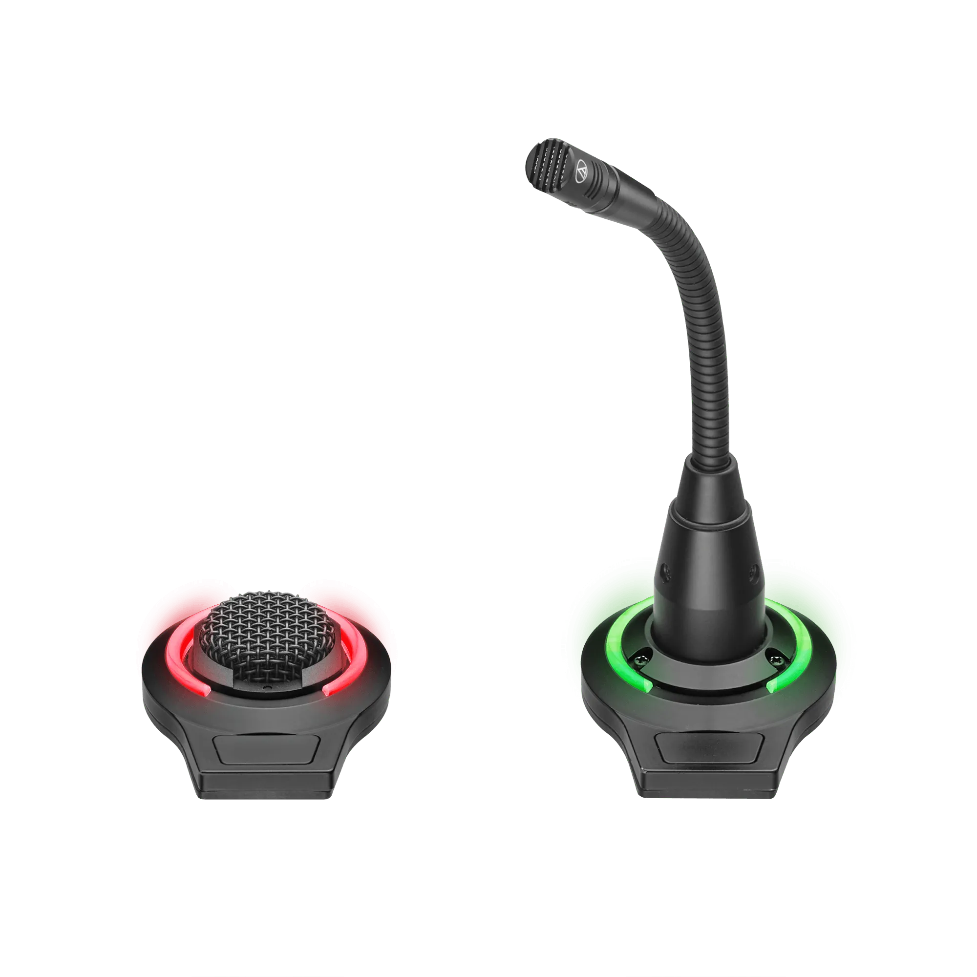 Audio-Technica AT8657/LED Flush-Mount Microphone Adapter w/ Led Ring and Touch Switch for External Control