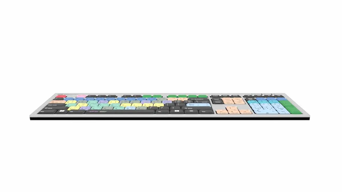 Avid Sibelius Silver Slimline Keyboard for Windows – 60  Shortcuts, USB Hubs