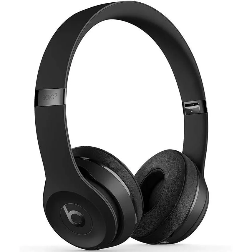 Beats Solo3 Wireless On-Ear Headphones - Black  (Refurbished)