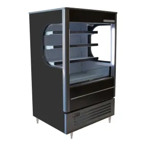Beverage-Air VMHC-7-1-B VueMax 35 1/2" Air Curtain Merchandiser Black
