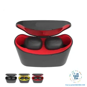 Bluetooth Earbuds Superb Sound in a minimalist earpiece, with dual microphone and charge case