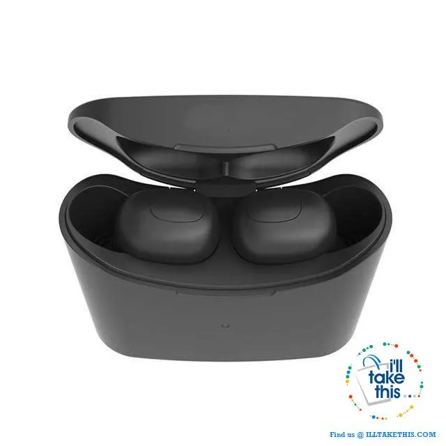 Bluetooth Earbuds Superb Sound in a minimalist earpiece, with dual microphone and charge case