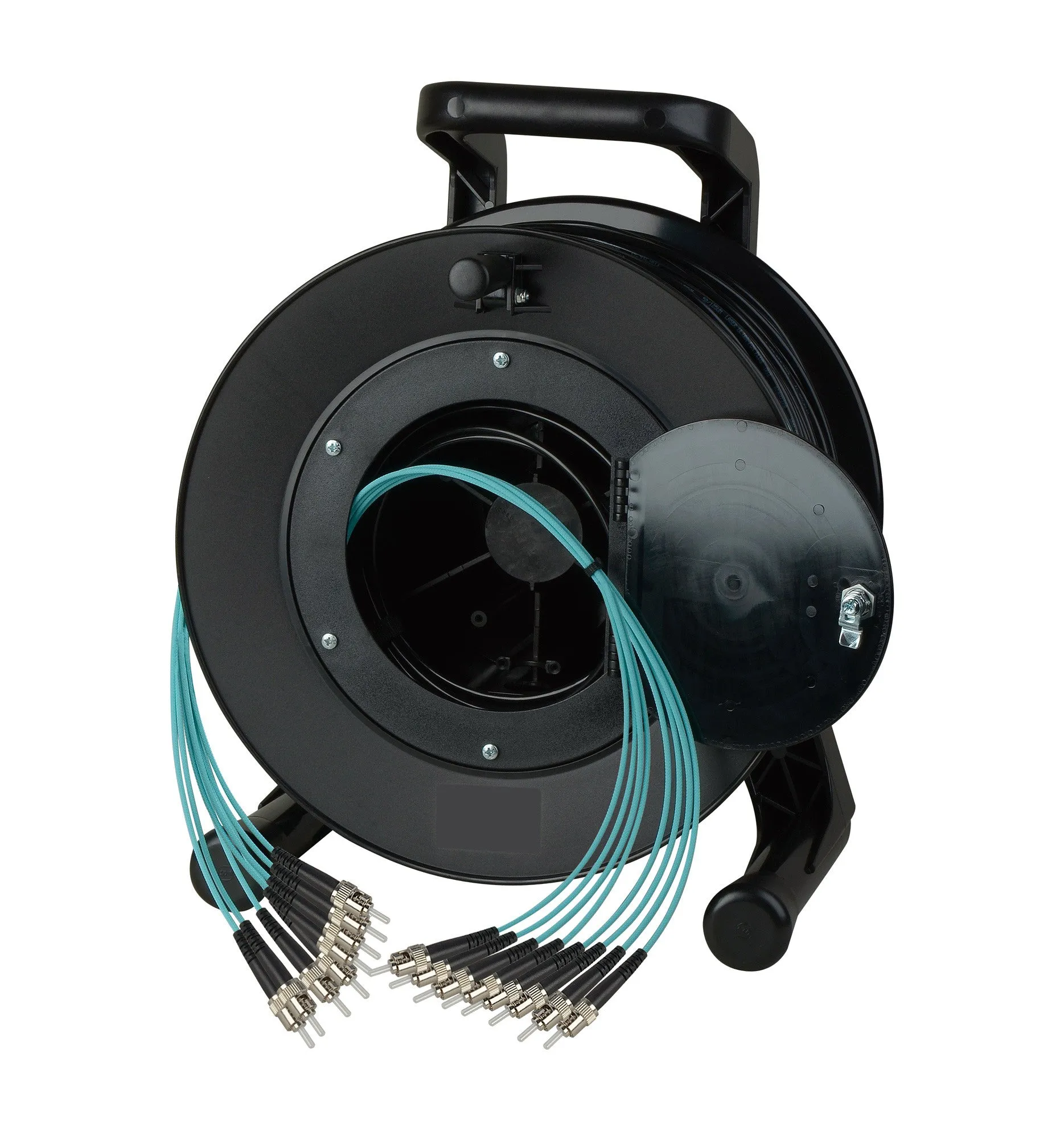 Camplex 8-Channel LC Multi Mode OM3 Fiber Optic Tactical Reel - 2000 Foot