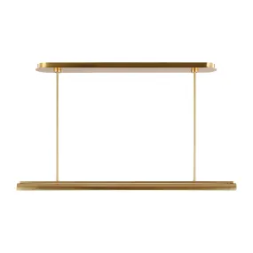 Carson LED Linear Chandelier in Burnished Brass
