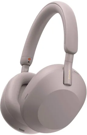 Certified Refurbished - Sony - WH1000XM5 Wireless Noise-Canceling Over-the-Ear Headphones - Smoky Pink