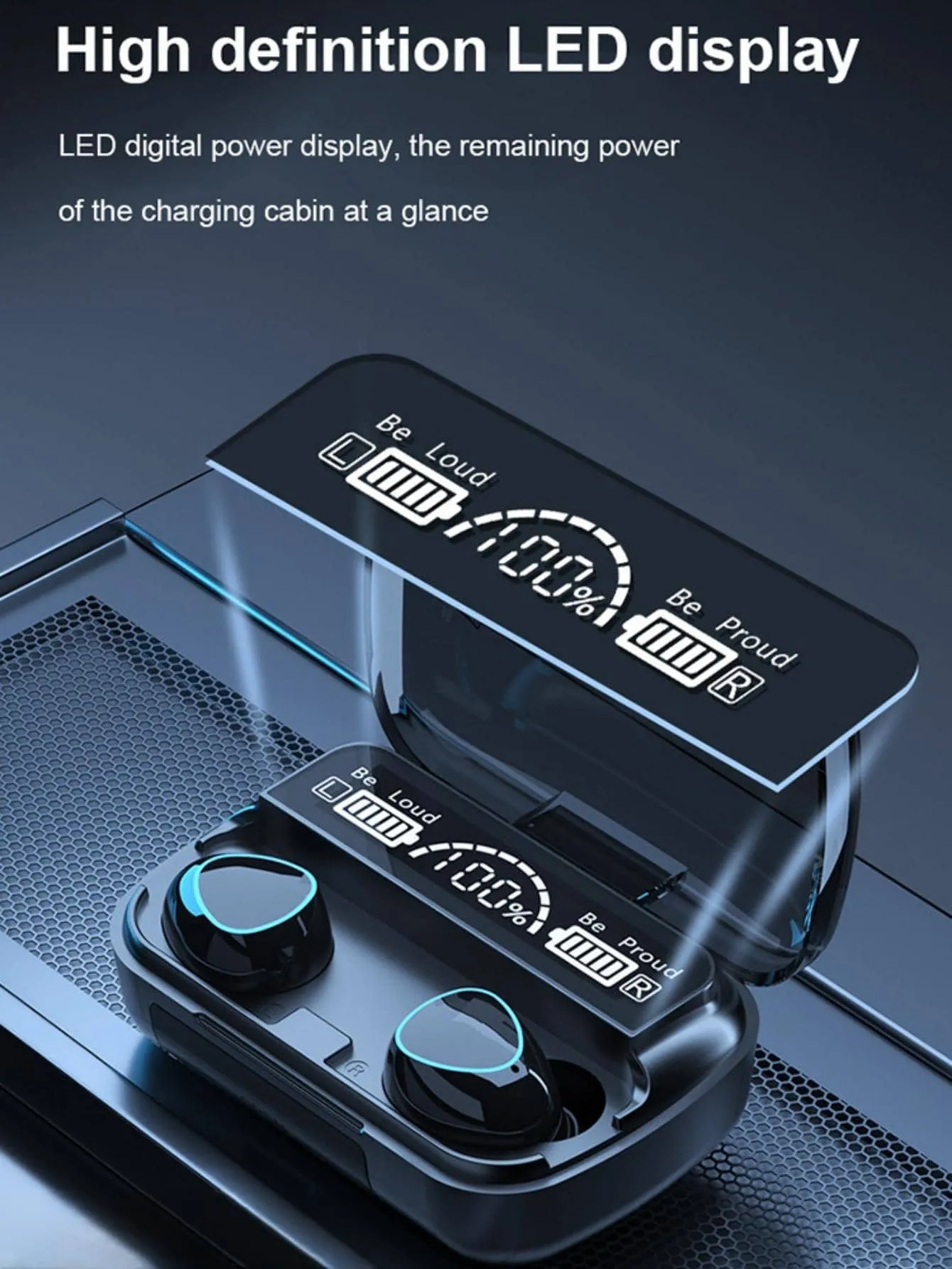 Charging Case Design, Led Display, Bass Boost Earphones