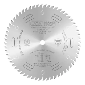 CMT Orange Chrome Heavy-Duty Cross Cutting Blade 10" x T60 ATB (1/8" Full Kerf)