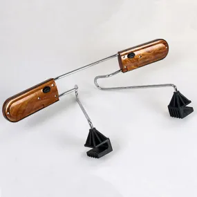 Color: Brown - 1Pcs Stainless Steel Car Hanger Clothes Suits