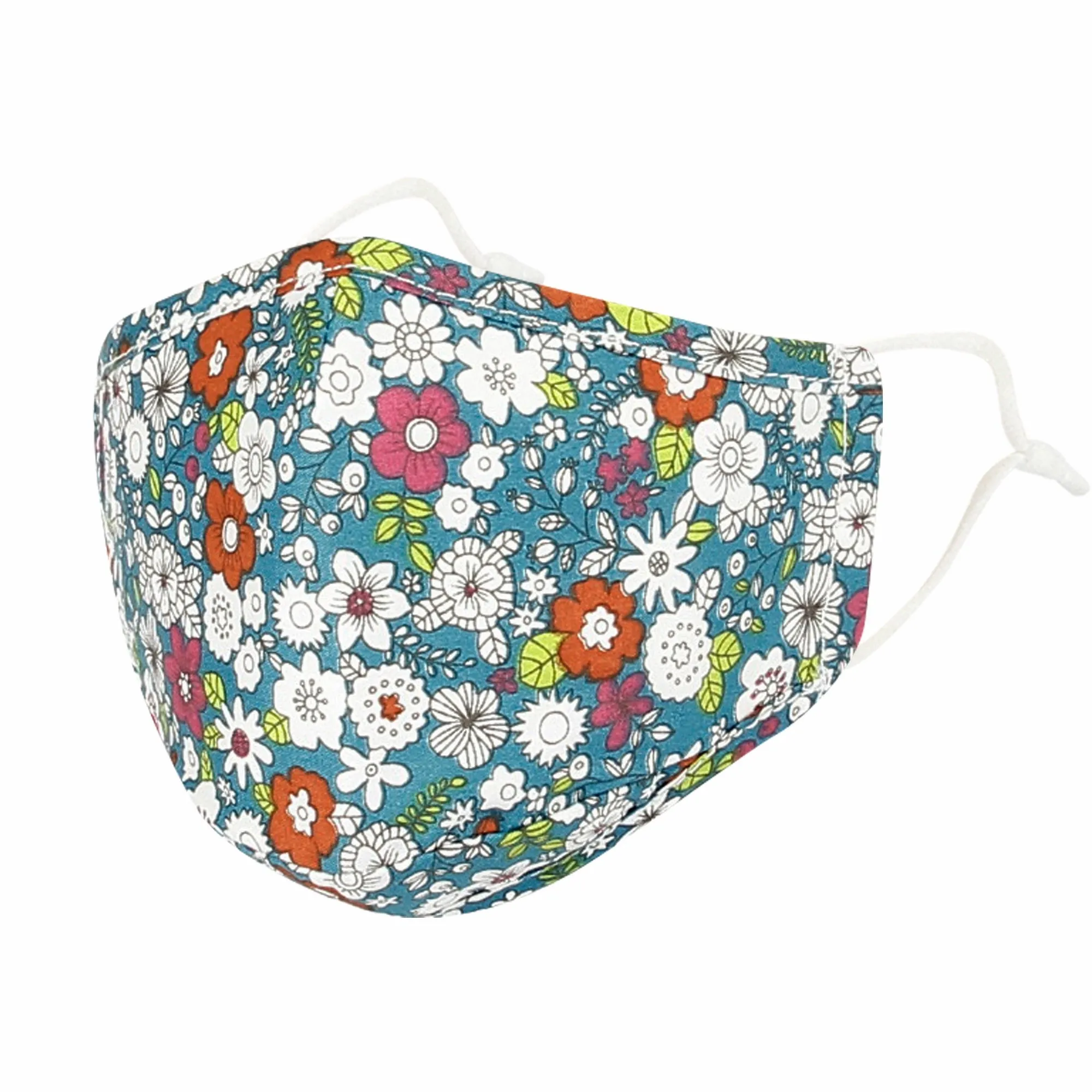 Cotton Face Floral Bandana Filter Pocket Multiple Layer Mask DN1033