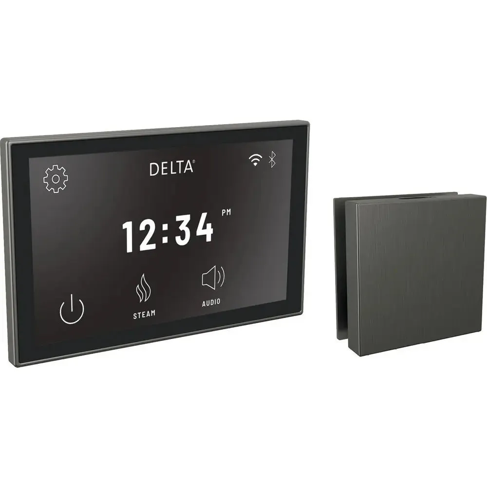 Delta Steamscape Linear Square Delu Xe Package Black Stainless 5CH-550L-KS-PR