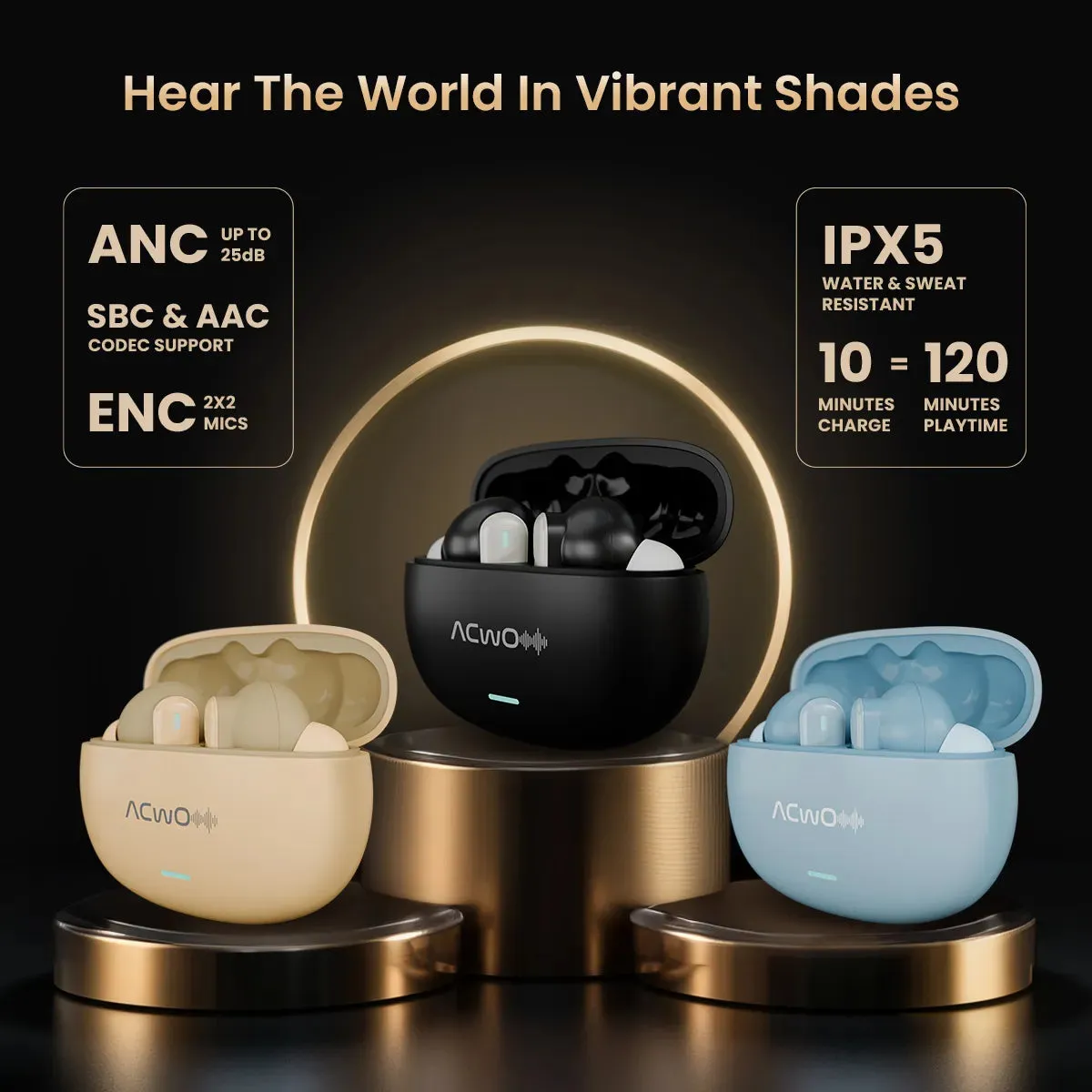 DwOTS 727 - Calling  Bisque Beige Earbuds