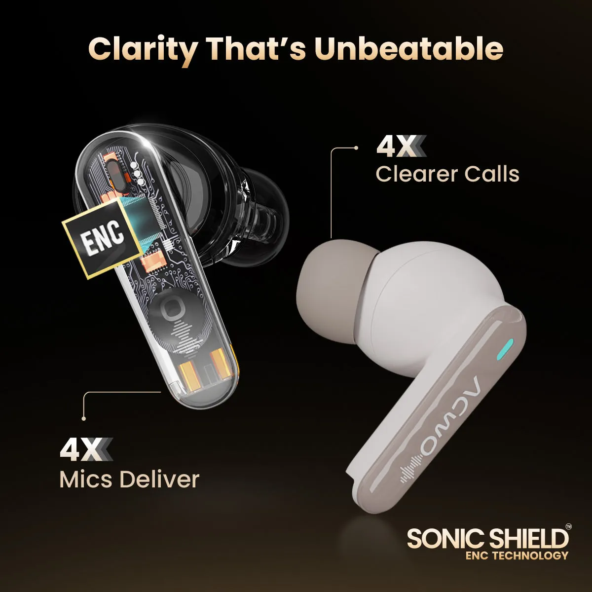 DwOTS 727 - Calling  Bisque Beige Earbuds