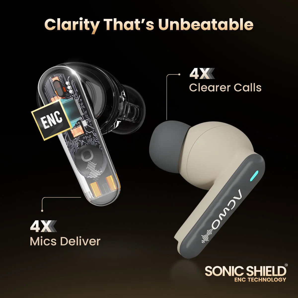 DwOTS 727 - Calling  Bisque Beige Earbuds