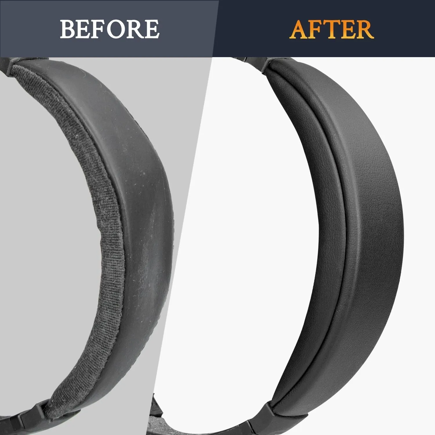 Ear Pads Cushions   Headband   Silicone Earpads Cover Protector, Replacement Kit for Bose QuietComfort 15(QC15)/QuietComfort 2(QC 2) Over-Ear Headphones - Black