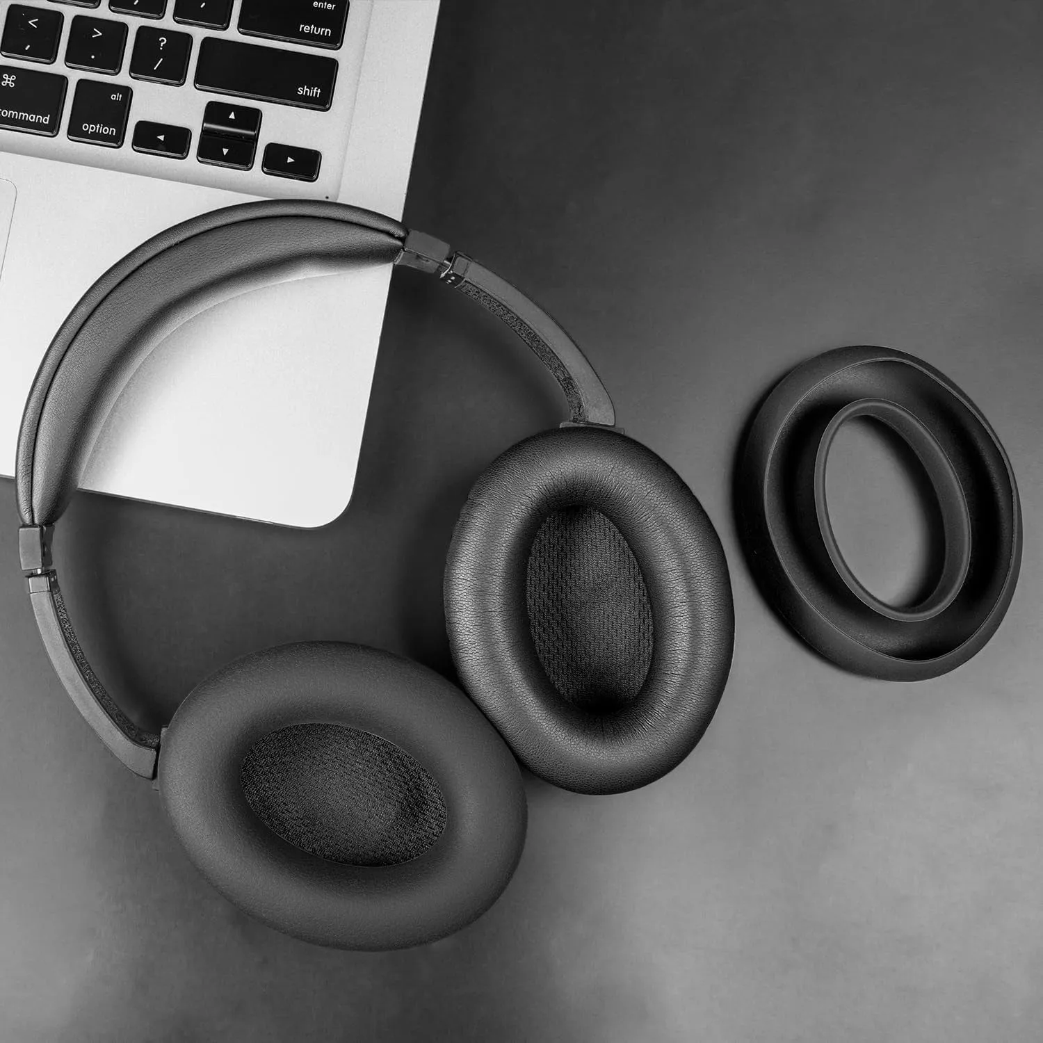 Ear Pads Cushions   Headband   Silicone Earpads Cover Protector, Replacement Kit for Bose QuietComfort 15(QC15)/QuietComfort 2(QC 2) Over-Ear Headphones - Black