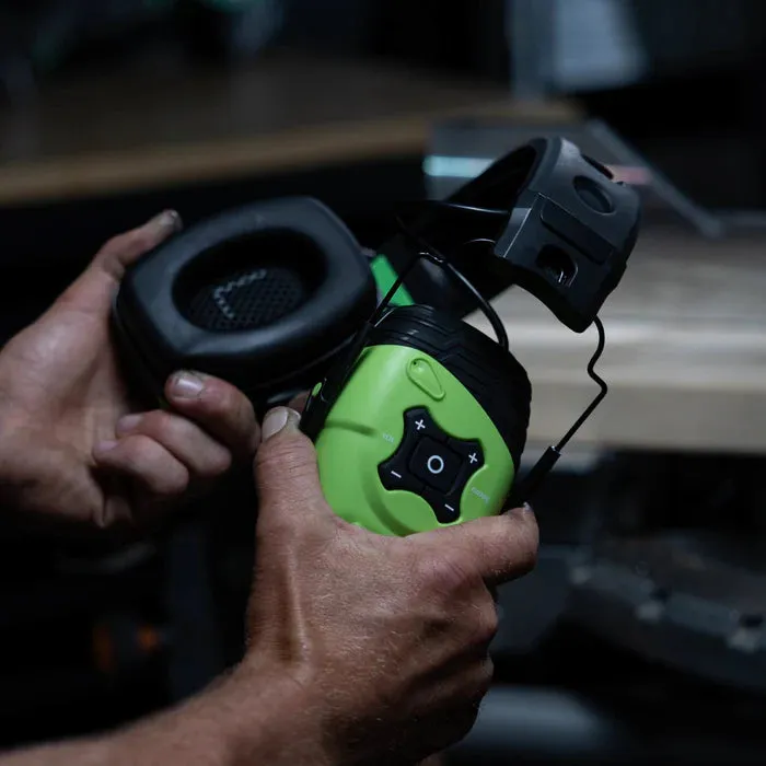 Earmuffs - ISOtunes LINK Aware Bluetooth Earmuff, Safety Green, IT-34B