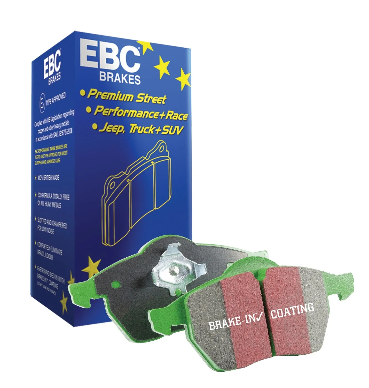 EBC Brakes DP71885 7000 Series Greenstuff Low Dust Truck/SUV Brake Pads