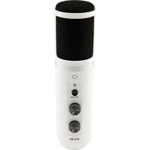 EM-USB USB Condenser Microphone - White - LIMITED EDITION