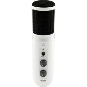 EM-USB USB Condenser Microphone - White - LIMITED EDITION