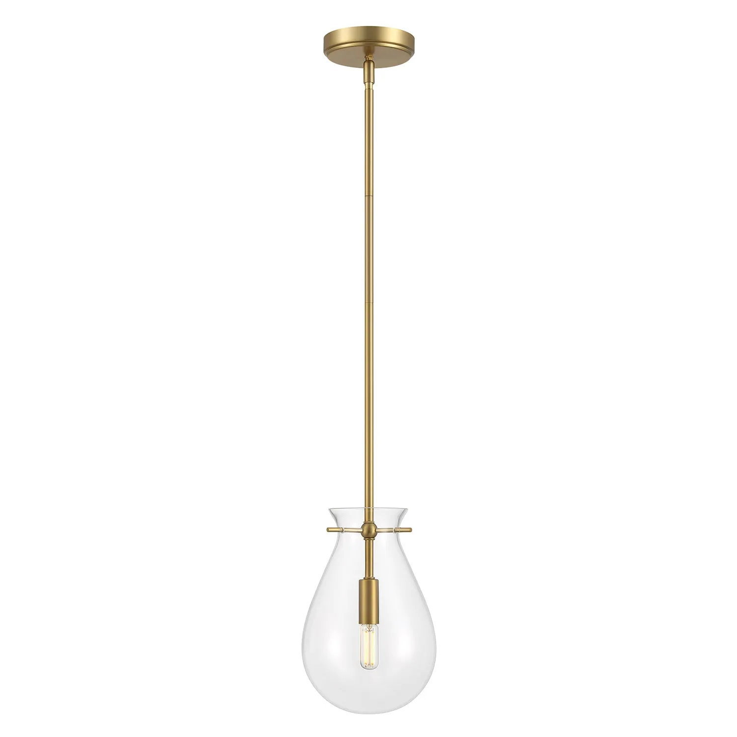 Emma LED Pendant Light, Brass