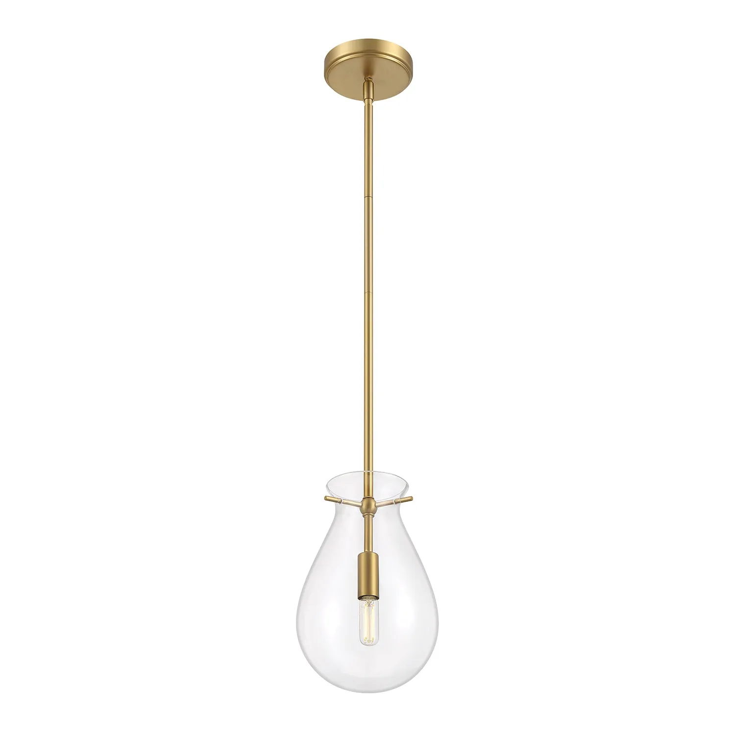 Emma LED Pendant Light, Brass
