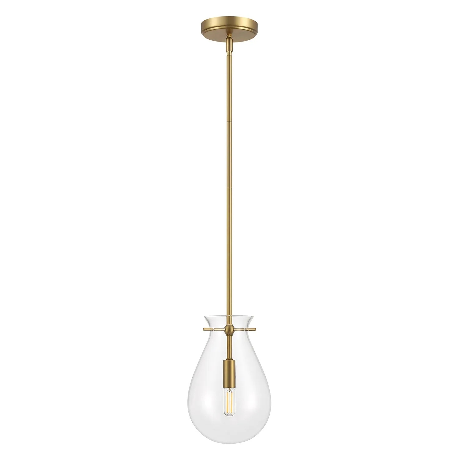 Emma LED Pendant Light, Brass