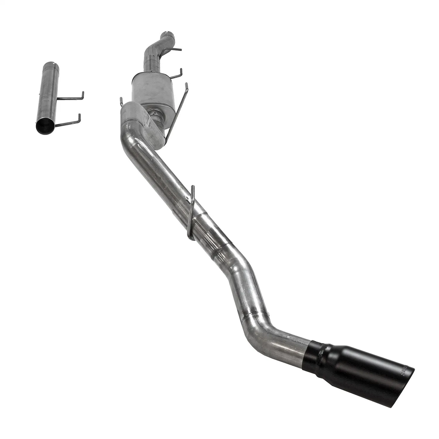 Flowmaster FlowFX Cat-Back Exhaust System - 3.5 in Diameter - Single Side Exit - 5 in Black Ceramic Tip - Stainless - Ram Fullsize Truck 2014-21