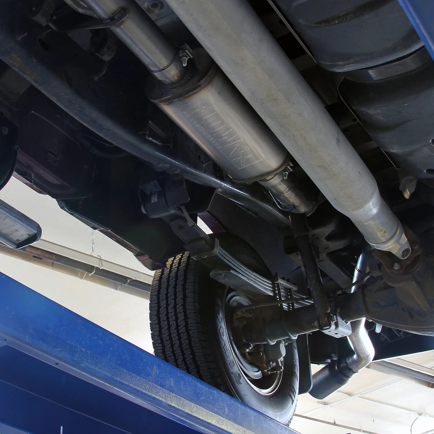 Flowmaster FlowFX Cat-Back Exhaust System - 3.5 in Diameter - Single Side Exit - 5 in Black Ceramic Tip - Stainless - Ram Fullsize Truck 2014-21