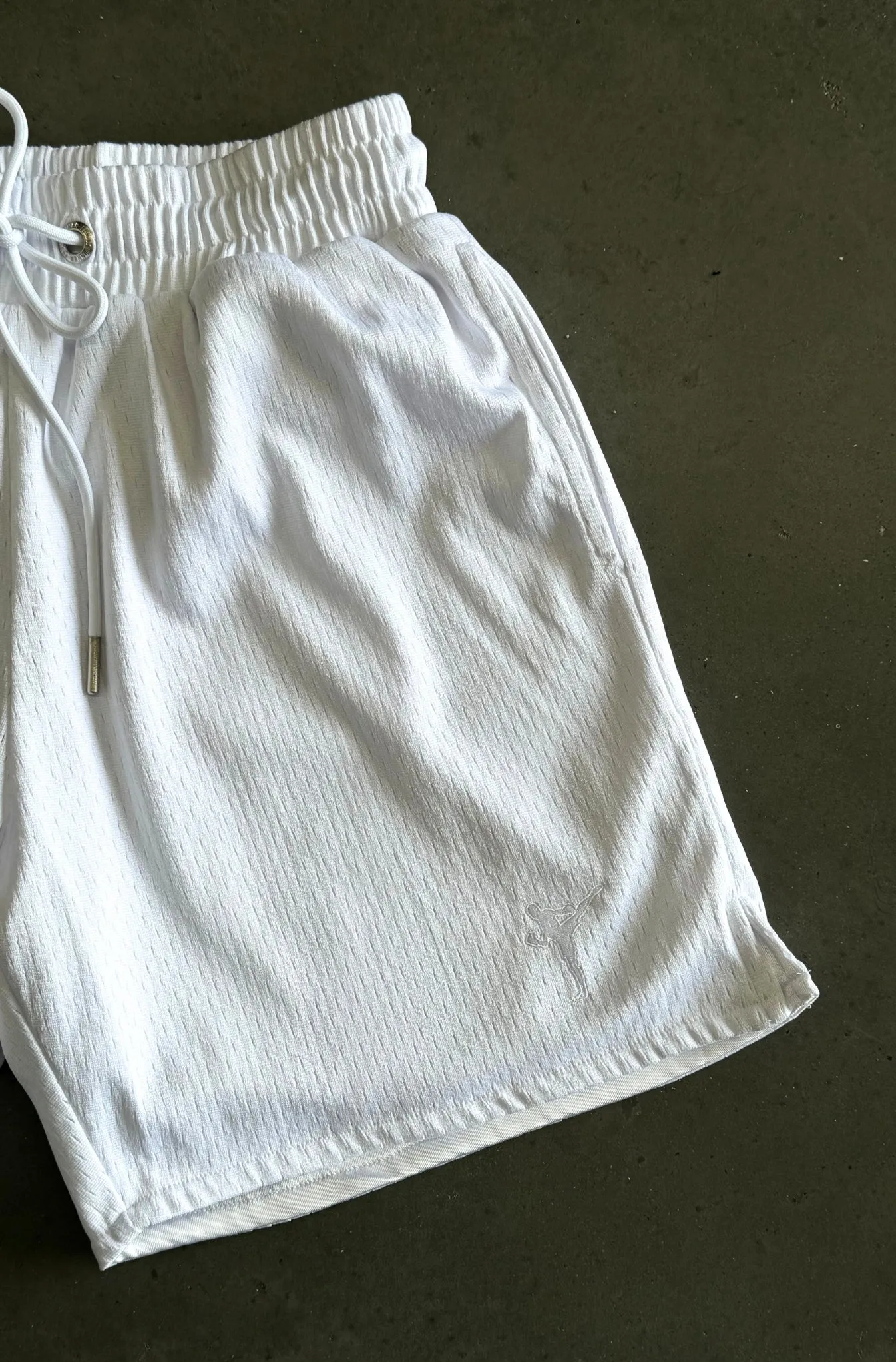 FR x EBT Spin Kick Mesh Shorts - White