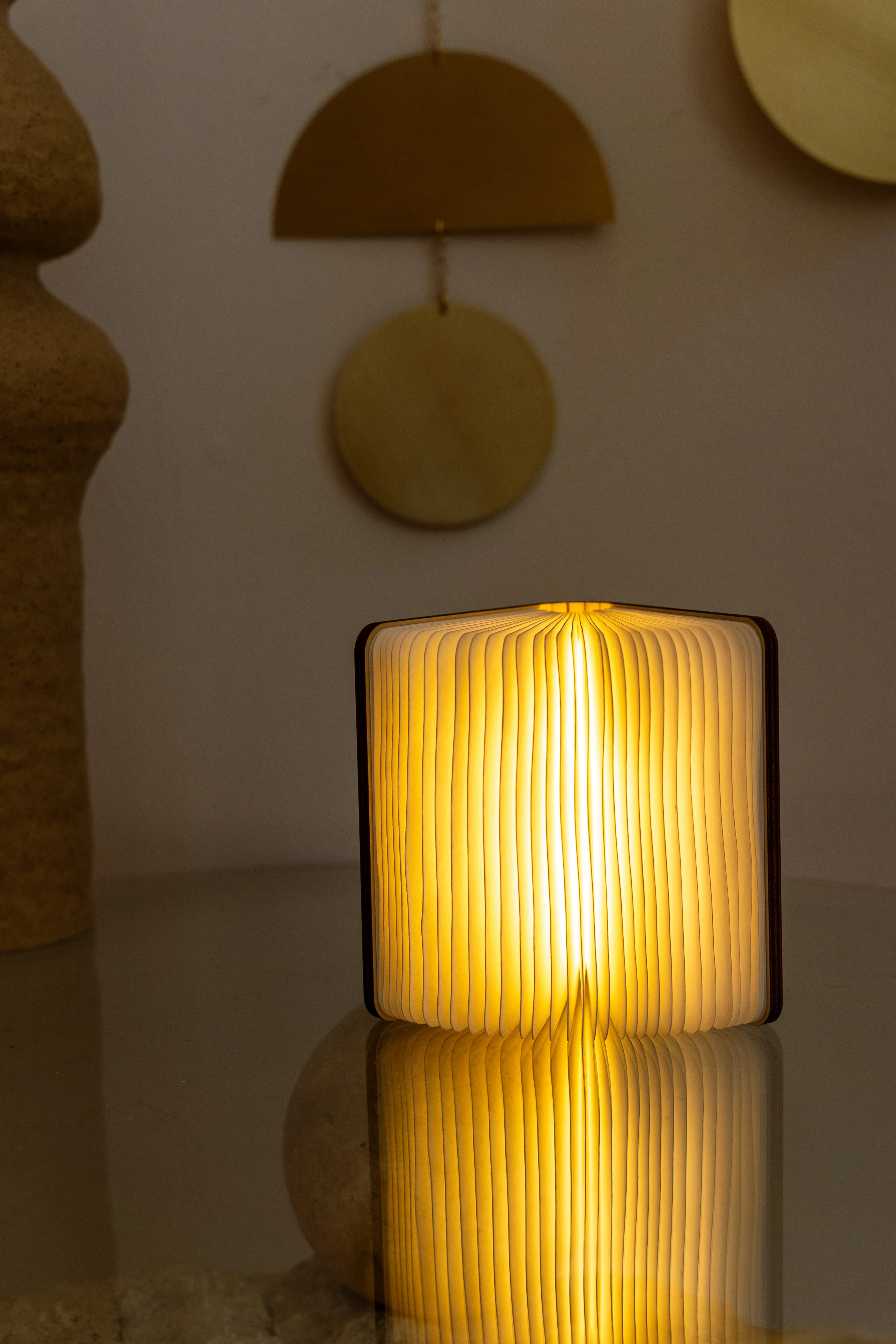 Gingko Natural Wood Large Book Light