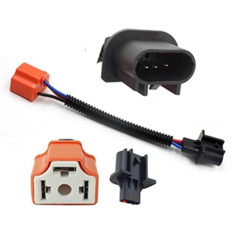 H13 Male to H4 Female Adapter Wiring Harness Connector Headlight Conversion for Headlight/Fog Light 2pcs/Set