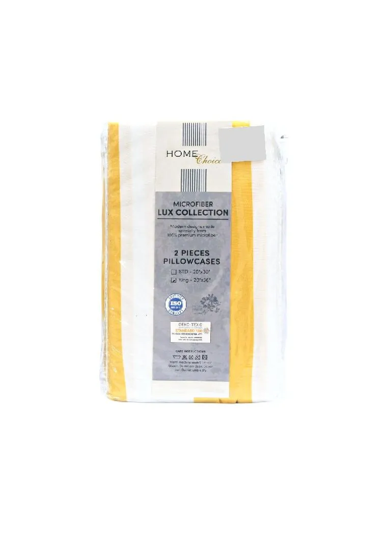 Home Choice Premium Microfiber Clovelly Collection Pillow Case