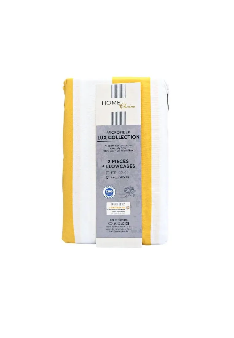 Home Choice Premium Microfiber Clovelly Collection Pillow Case